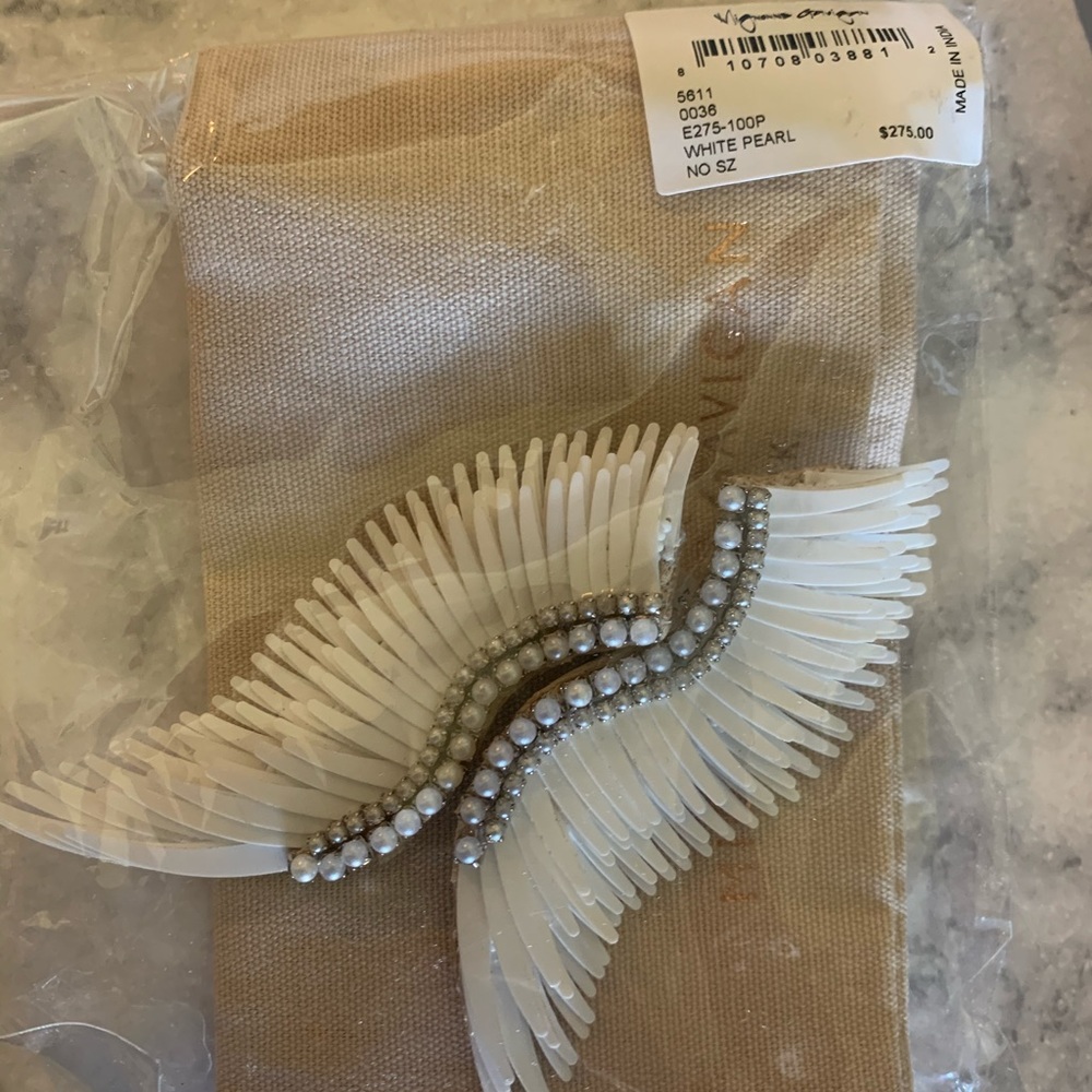 Mignonne Gavigan Designer Earrings White / Gold